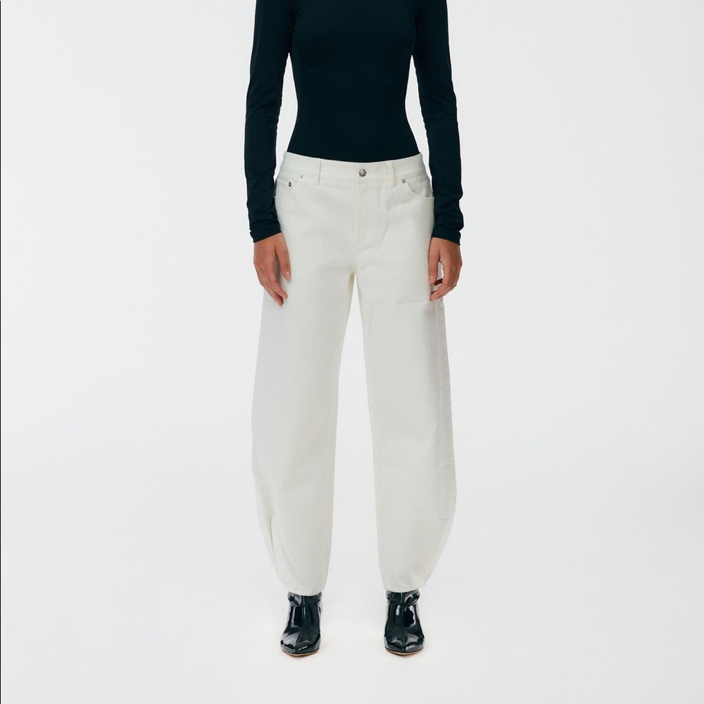 Tibi white Brancusi jeans NWT